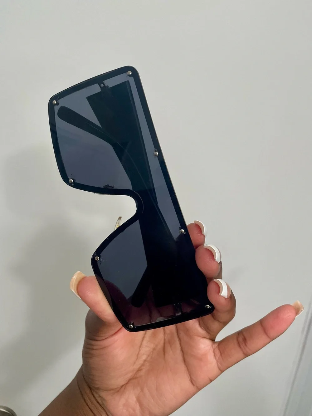Oversized Shield Sunglasses in Black(new)